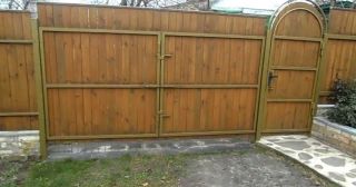 Купить распашные ворота деревянные Усть-Илимск, цена от 2766 руб.